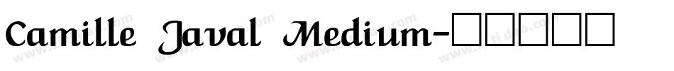 Camille Javal Medium字体转换